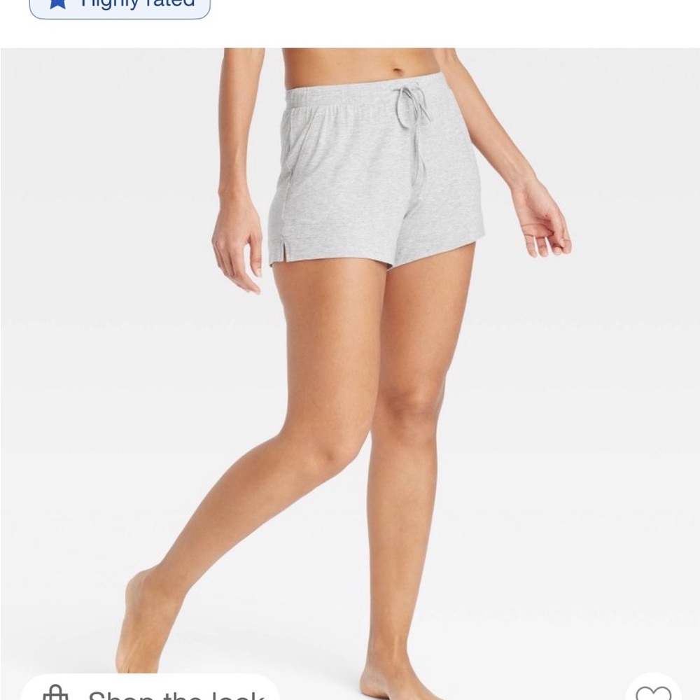 stars above Heather Gray Lounge Shorts
